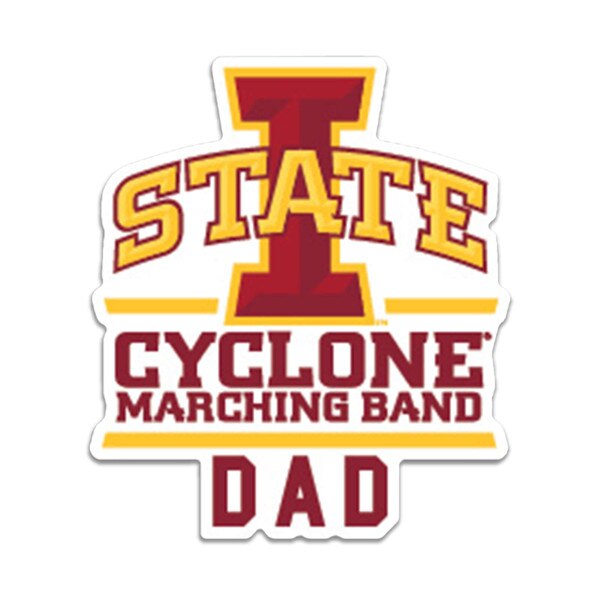 Cyclone Marching Band Dad Rugged Sticker (3.5 in)